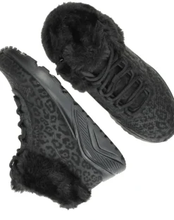 Skechers Uno Lite Veterboots Zwart Meisjes