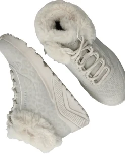 Skechers Uno Lite Veterboots Beige Meisjes