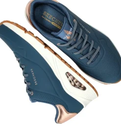 Skechers Uno Shimmer away Sneakers Blauw Dames