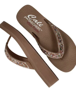 Skechers Vinyasa Slippers Bruin Dames