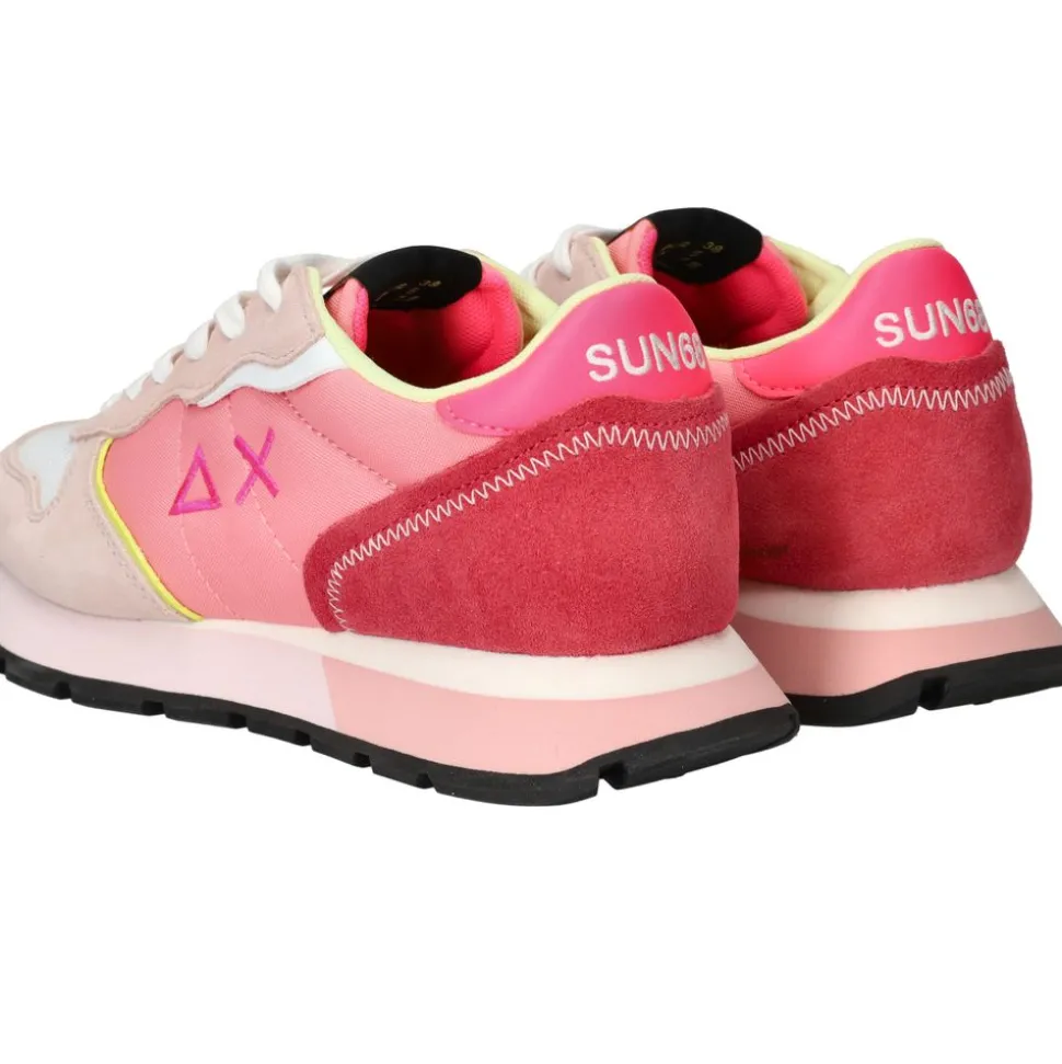 SUN68 Ally Color Explosion Sneakers Roze Dames