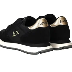 SUN68 Ally Gold Silver Sneakers Zwart Dames