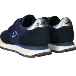 SUN68 Ally Gold Silver Sneakers Blauw Dames