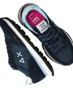 SUN68 Ally Solid Nylon Sneakers Blauw Dames