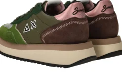 SUN68 Big Ally Solid Sneakers Groen Dames