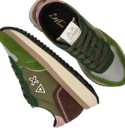 SUN68 Big Ally Solid Sneakers Groen Dames