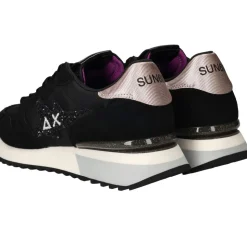SUN68 Stargirl glitter logo Sneakers Zwart Dames