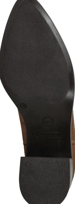 Tamaris Enkellaarsjes Cognac Dames