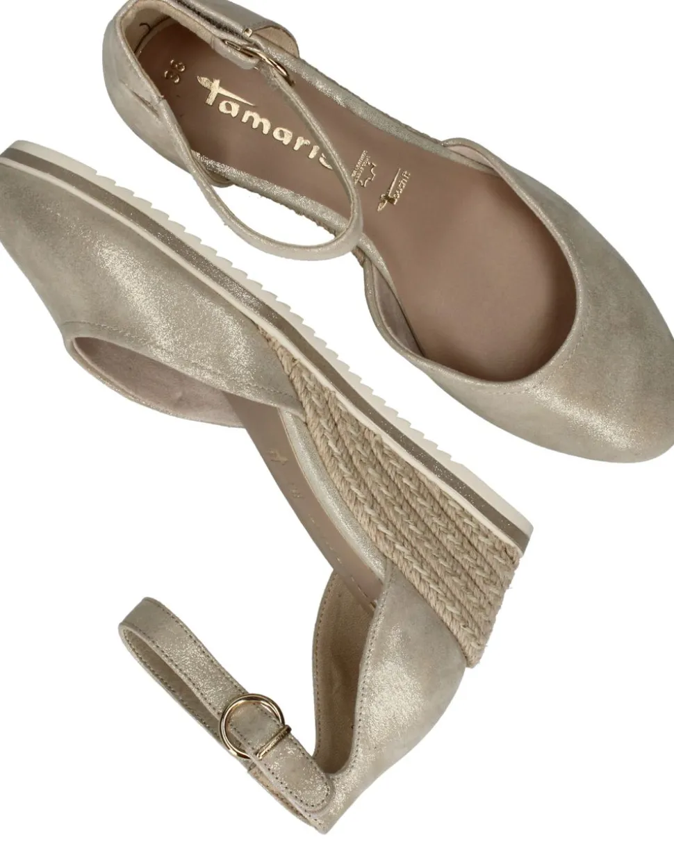 Tamaris Espadrilles Goud Dames