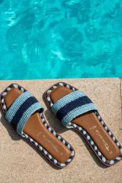 Tamaris Slippers Blauw Dames