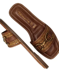 Tamaris Slippers Cognac Dames