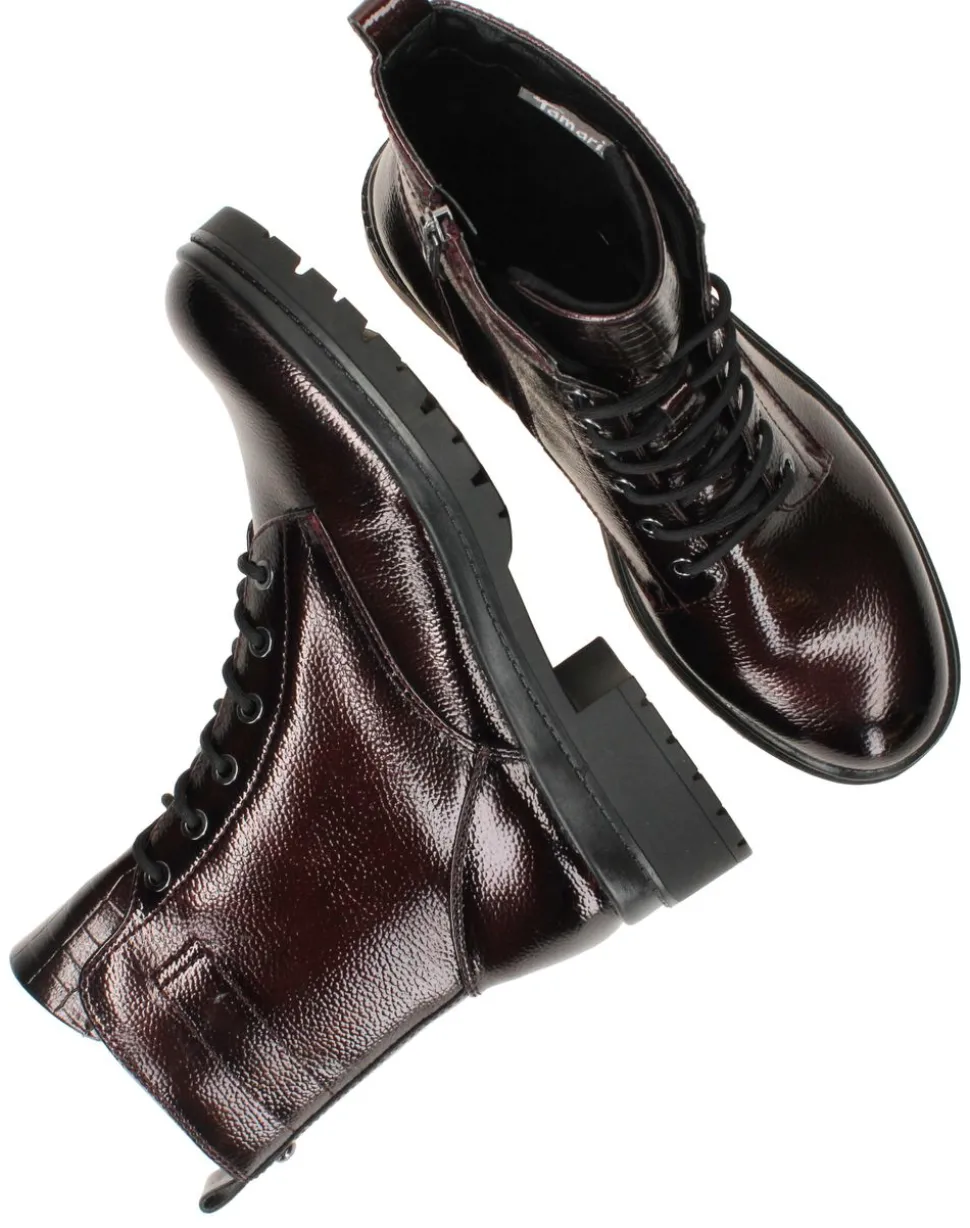 Tamaris Veterboots Rood Dames