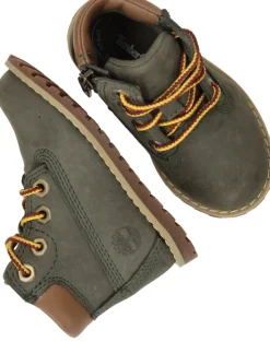 Timberland Pokey Pine Mid Lace Up with Zip Veterboots Groen Jongens