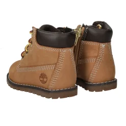 Timberland Pokey Pine Mid Lace Up with Zip Veterboots Cognac Meisjes Jongens