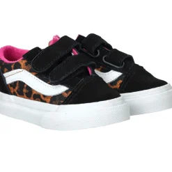Vans Old Skool V Leopard Pop Sneakers Zwart Meisjes