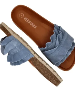 Verbenas Rocio Serraje Slippers Blauw Dames