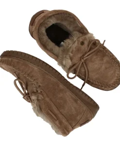 Warmbat Bunya Pantoffels Bruin Dames