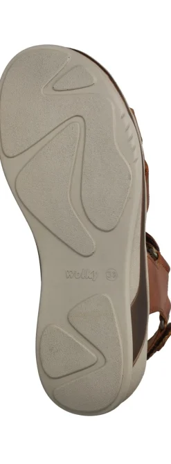 Wolky Acula Softy Wax Sandalen Bruin Dames