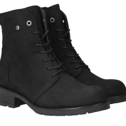 Wolky Quinta F2F Longbeach Veterboots Zwart Dames