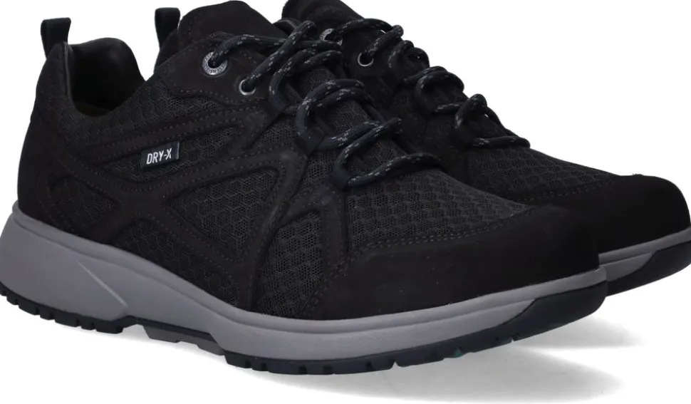 Xsensible Abo Stretchwalker Sneakers Zwart Heren