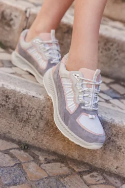 Xsensible Colorado Stretchwalker Sneakers Grijs Dames