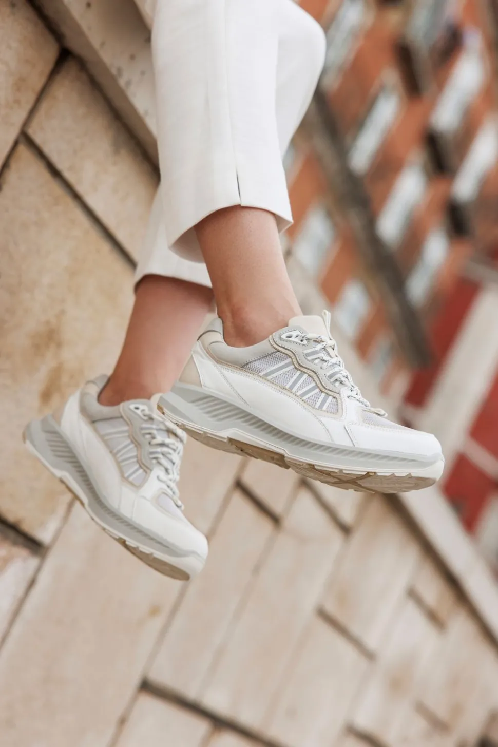 Xsensible Colorado Stretchwalker Sneakers Grijs Dames