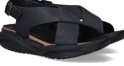 Xsensible Corfu Stretchwalker Sandalen Zwart Dames