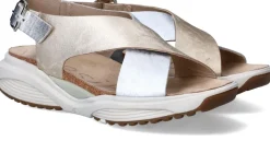 Xsensible Corfu Stretchwalker Sandalen Goud Dames