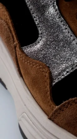 Xsensible Golden Gate Stretchwalker Sneakers Bruin Dames