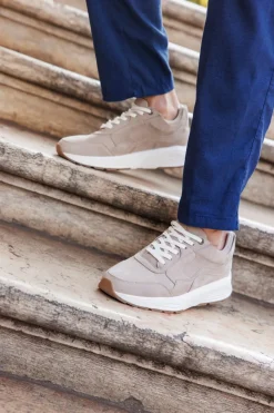 Xsensible Golden Gate Stretchwalker Sneakers Taupe Heren