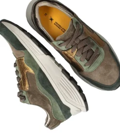 Xsensible Golden Gate Stretchwalker Sneakers Groen Dames