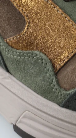 Xsensible Golden Gate Stretchwalker Sneakers Groen Dames