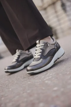 Xsensible Grenoble Stretchwalker Sneakers Bruin Dames