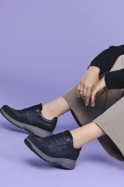 Xsensible Lima Stretchwalker Sneakers Blauw Dames