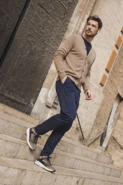 Xsensible Manhattan Stretchwalker Sneakers Taupe Heren