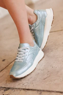 Xsensible Ponte Vecchio Stretchwalker Sneakers Blauw Dames