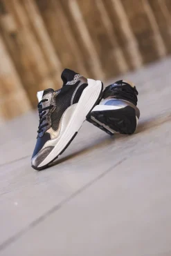 Xsensible Rainbow Stretchwalker Sneakers Zilver Dames