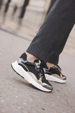 Xsensible Rainbow Stretchwalker Sneakers Zilver Dames