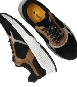 Xsensible Rialto Stretchwalker Sneakers Zwart Heren