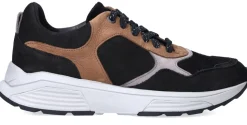 Xsensible Rialto Stretchwalker Sneakers Zwart Heren