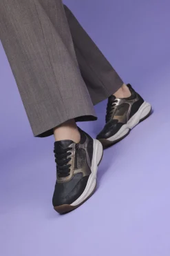 Xsensible SWX19 Stretchwalker Sneakers Zwart Dames