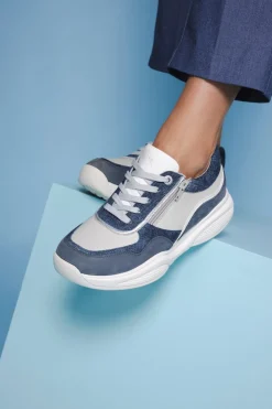 Xsensible SWX11 Stretchwalker Sneakers Blauw Dames
