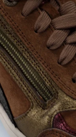 Xsensible Valletta Stretchwalker Sneakers Bruin Dames