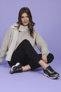 Xsensible Valletta Stretchwalker Sneakers Zilver Dames